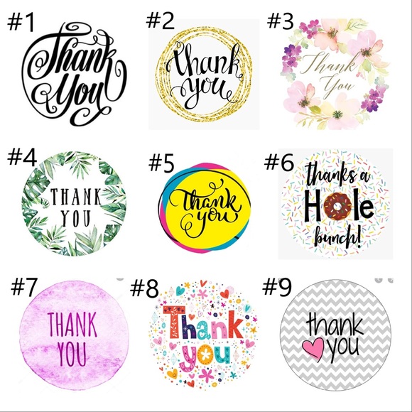 100 thank you stickers - Picture 4 of 4